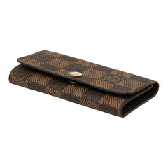 ルイ ヴィトン ダミエ ミュルティクレ4 キーケース N62631 ブラウン PVC レザー レディース LOUIS VUITTON 中古