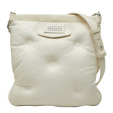 マルタンマルジェラ グラムスラム 斜め掛け ショルダーバッグ SB1WG0005 ホワイト レザー レディース MARTIN MARGIELA 中古