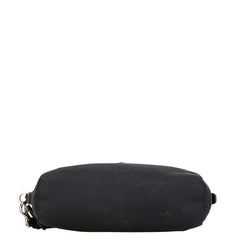 プラダ ヴェラ Re-Nylon トライアングルロゴ ポーチ 小物入れ ブラック ナイロン レディース PRADA 中古