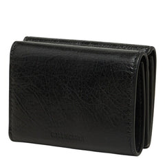 バレンシアガ ル シティ 三つ折り財布 コンパクトウォレット 810669 ブラック レザー レディース BALENCIAGA 中古