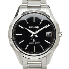 セイコー グランドセイコー 腕時計 SBGV015 クオーツ ブラック文字盤 ステンレススチール メンズ SEIKO 中古