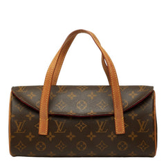 ルイ ヴィトン モノグラム ソナチネ ハンドバッグ M51902 ブラウン PVC レザー レディース LOUIS VUITTON 中古