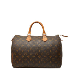 ルイ ヴィトン モノグラム スピーディ35 ハンドバッグ ミニボストンバッグ M41107 ブラウン PVC レザー レディース LOUIS VUITTON 中古