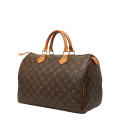 ルイ ヴィトン モノグラム スピーディ35 ハンドバッグ ミニボストンバッグ M41107 ブラウン PVC レザー レディース LOUIS VUITTON 中古