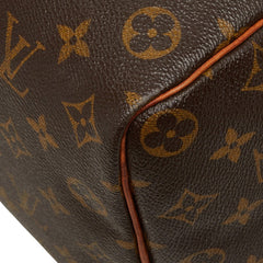 ルイ ヴィトン モノグラム スピーディ35 ハンドバッグ ミニボストンバッグ M41107 ブラウン PVC レザー レディース LOUIS VUITTON 中古