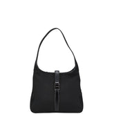 サルヴァトーレフェラガモ ワンショルダーバッグ AU-21 0735 ブラック ナイロン レザー レディース Salvatore Ferragamo 【中古】