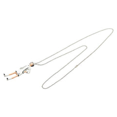 シャネル マドモアゼル ネックレス シルバー ホワイト マルチカラー メタル レディース CHANEL 【中古】