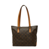 ルイ ヴィトン モノグラム カバピアノ トートバッグ ショルダーバッグ M51148 ブラウン PVC レザー レディース LOUIS VUITTON 中古