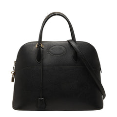 エルメス ボリード35 ハンドバッグ ショルダーバッグ 2WAY 〇X刻印 ブラック アルデンヌ レディース HERMES 中古