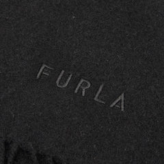 フルラ マフラー 大判 ブラック カシミヤ レディース Furla 中古