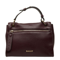 バリー ブルーム ホーボー ハンドバッグ バックパック リュック 2WAY ボルドー系 レザー レディース BALLY 中古