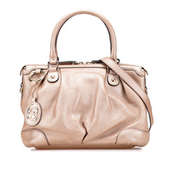 グッチ スーキー ハンドバッグ ショルダーバッグ 2WAY 247902 ベージュ ピンクベージュ レザー レディース GUCCI 【中古】