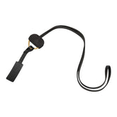 サンローラン ネックストラップ キーリング ネックレス 698650 ブラック レザー レディース SAINT LAURENT 【中古】