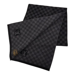 ルイ ヴィトン ダミエ グラフィット エシャルププティ マフラー 401910 ブラック グレー ウール レディース LOUIS VUITTON 【中古】