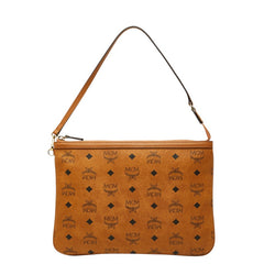 エム シー エム ヴィセトス ワンショルダーバッグ ハンドバッグ ブラウン レザー レディース MCM 【中古】