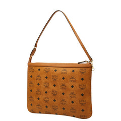 エム シー エム ヴィセトス ワンショルダーバッグ ハンドバッグ ブラウン レザー レディース MCM 【中古】
