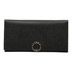 ブルガリ ブルガリブルガリ 長財布 ブラック レザー レディース BVLGARI 【中古】