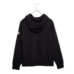 モンクレール FELPA CON CAPPUCCIO プルオーバー パーカー サイズXS ブラック コットン ナイロン メンズ MONCLER 【中古】