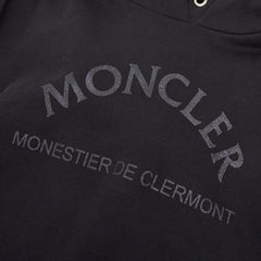 モンクレール FELPA CON CAPPUCCIO プルオーバー パーカー サイズXS ブラック コットン ナイロン メンズ MONCLER 【中古】