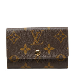 ルイ ヴィトン モノグラム ミュルティクレ6 キーケース 6連 M62630 ブラウン PVC レザー レディース LOUIS VUITTON 【中古】