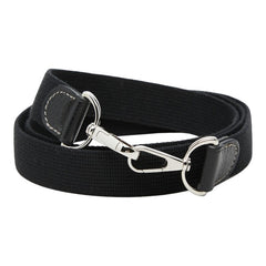 エルメス ショルダーストラップ ブラック キャンバス レザー レディース HERMES 【中古】
