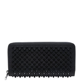 クリスチャンルブタン スパイク パネトーネ ラウンドファスナー 長財布 1185059 ブラック レザー メンズ Christian Louboutin 【中古】