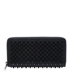 クリスチャンルブタン スパイク パネトーネ ラウンドファスナー 長財布 1185059 ブラック レザー メンズ Christian Louboutin 【中古】