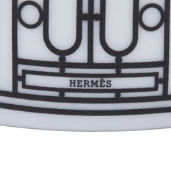 エルメス Hデコ アッシュデコ マグカップ ホワイト ブラック 陶器 レディース HERMES 【中古】
