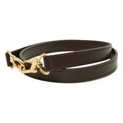 ルイ ヴィトン ショルダーストラップ ダークブラウン レザー レディース LOUIS VUITTON 【中古】