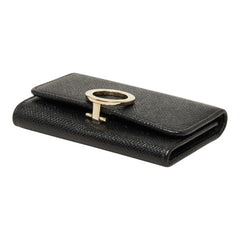 ブルガリ ブルガリブルガリ ロゴクリップ キーケース 6連 ブラック レザー レディース BVLGARI 【中古】