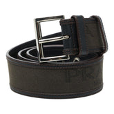プラダ ロゴベルト ブラウン キャンバス レザー レディース PRADA 【中古】