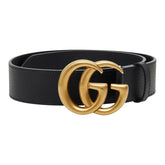 グッチ GGマーモント ベルト 70・28 480199 ブラック レザー レディース GUCCI 【中古】