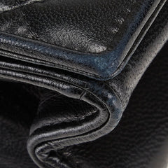 シャネル ココマーク マトラッセ チェーン ショルダーバッグ ブラック ラムスキン レディース CHANEL 【中古】