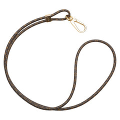 ルイ ヴィトン モノグラム ルイーズ LVサークル フォンフォルダー ストラップ M68382 ブラック ブラウン ラバー PVC レディース LOUIS VUITTON 【中古】