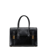 エルメス ドラッグ30 ハンドバッグ ブラック ボックスカーフ レディース HERMES 【中古】