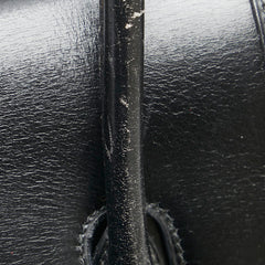 エルメス ドラッグ30 ハンドバッグ ブラック ボックスカーフ レディース HERMES 【中古】