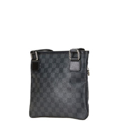 ルイ ヴィトン ダミエ グラフィット トマス 斜め掛け ショルダーバッグ N58028 ブラック PVC レザー レディース LOUIS VUITTON 【中古】