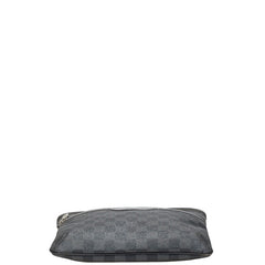 ルイ ヴィトン ダミエ グラフィット トマス 斜め掛け ショルダーバッグ N58028 ブラック PVC レザー レディース LOUIS VUITTON 【中古】