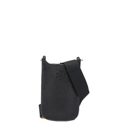 トリーバーチ 斜め掛け ショルダーバッグ ポシェット ブラック レザー レディース Tory Burch 【中古】