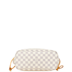 ルイ ヴィトン ダミエ アズール ネヴァーフルPM トートバッグ ショルダーバッグ N51110 ホワイト PVC レザー レディース LOUIS VUITTON 【中古】