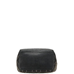 ジミーチュウ ソフィア スター スタッズ トートバッグ ハンドバッグ ブラック レザー レディース JIMMY CHOO 【中古】