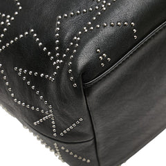 ジミーチュウ ソフィア スター スタッズ トートバッグ ハンドバッグ ブラック レザー レディース JIMMY CHOO 【中古】