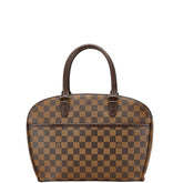 ルイ ヴィトン ダミエ サリア オリゾンタル ハンドバッグ N51282 ブラウン PVC レザー レディース LOUIS VUITTON 【中古】