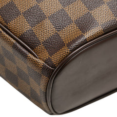 ルイ ヴィトン ダミエ サリア オリゾンタル ハンドバッグ N51282 ブラウン PVC レザー レディース LOUIS VUITTON 【中古】