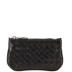 ボッテガヴェネタ イントレチャート コインケース ブラック レザー メンズ BOTTEGAVENETA 【中古】