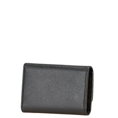 プラダ キーケース 4連 ブラック ゴールド レザー レディース PRADA 【中古】