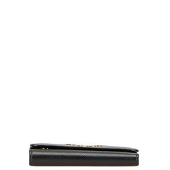 プラダ キーケース 4連 ブラック ゴールド レザー レディース PRADA 【中古】