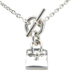 エルメス バーキン アミュレット トグル ネックレス SV925 シルバー レディース HERMES 【中古】