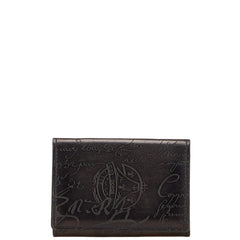 ベルルッティ カリグラフィ カードケース ブラック レザー メンズ Berluti 【中古】