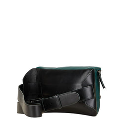 ジミーチュウ スタースタッズ ボディバッグ ウエストバッグ グリーン ブラック レザー レディース JIMMY CHOO 【中古】